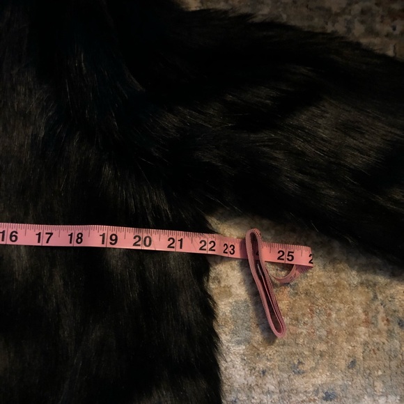 Black Faux Fur Jacket - Picture 6 of 6